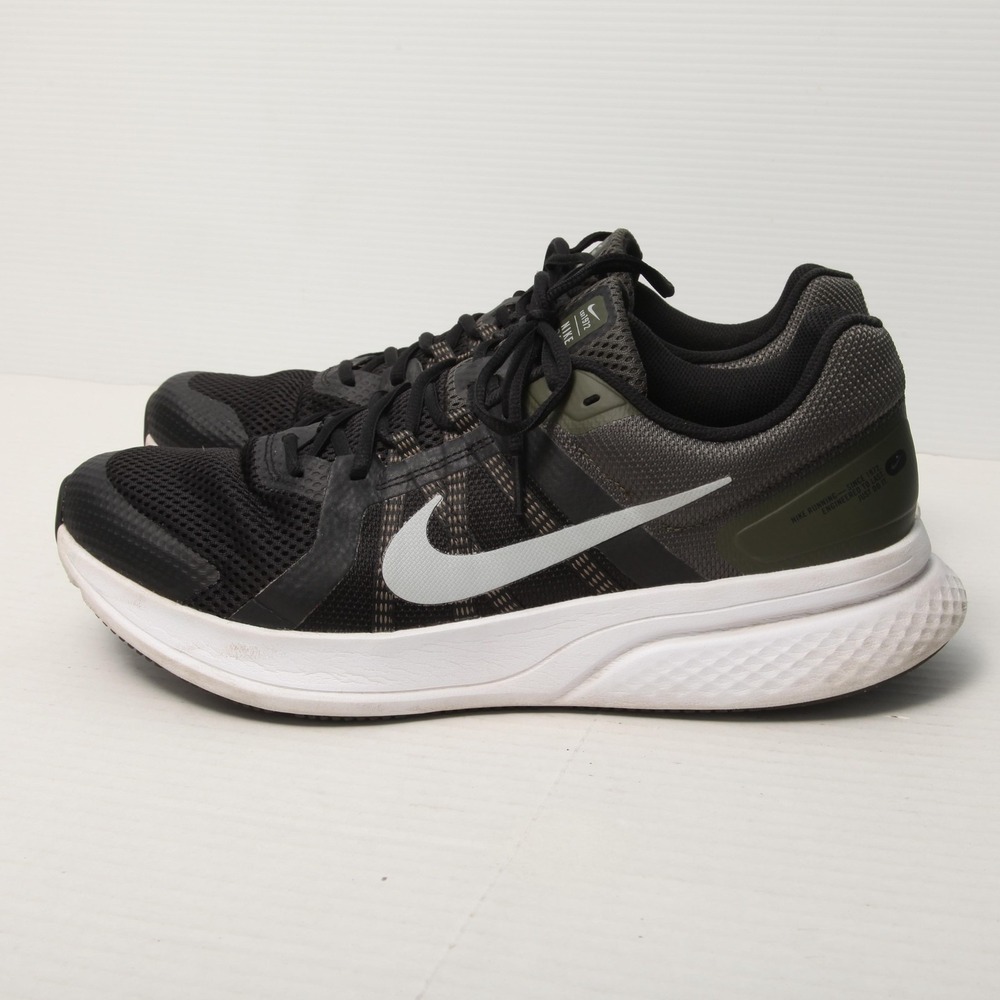 Nike Run Swift 2 Shoes Mens Size 14 Black Olive Gray Running Mesh CU3517-007 - Picture 4 of 14